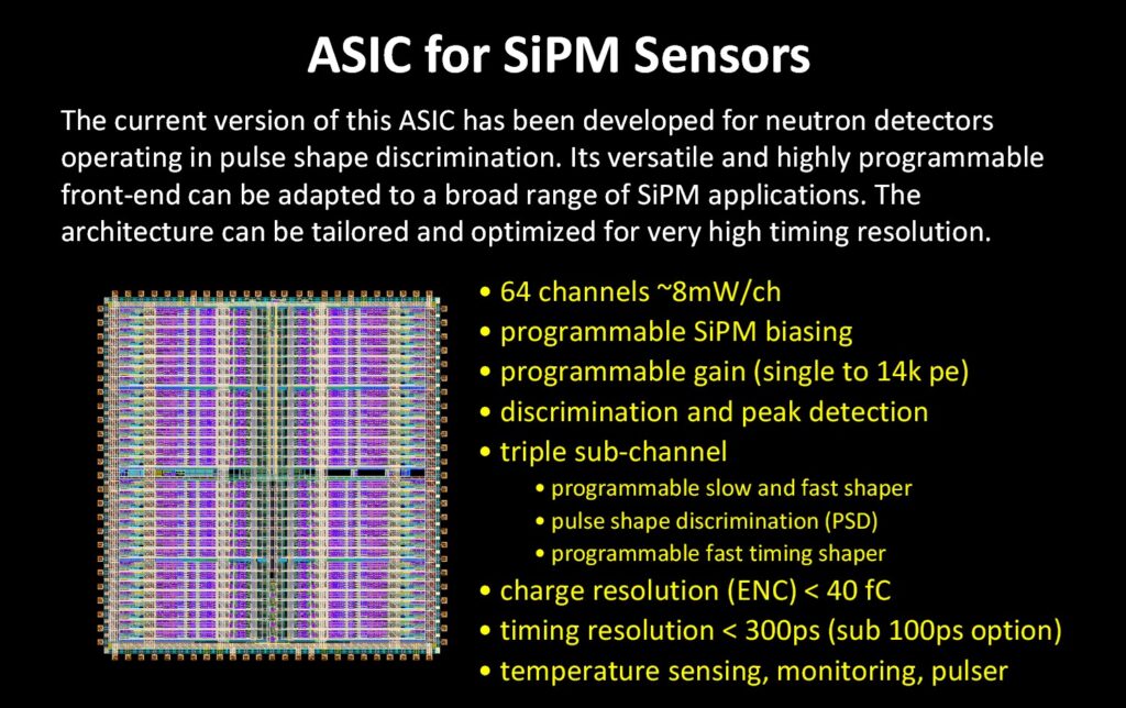 ASIC for SiPM Sensors